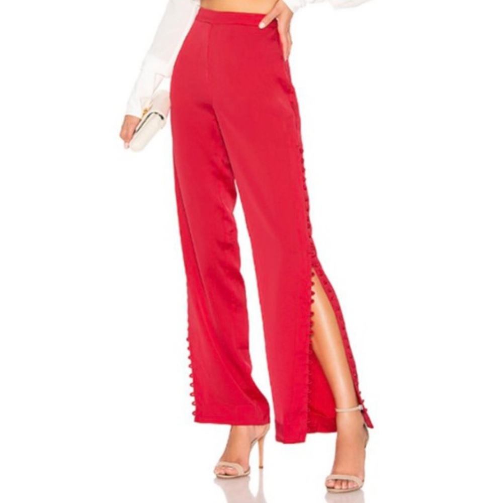 RED TRISTAN BOUDOIR PANT